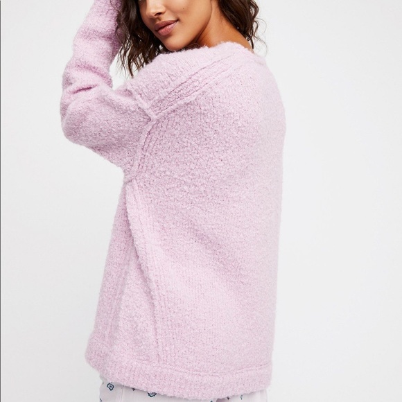 ❗️Lowest!❗️FP Purple V Neck Sweater - Picture 6 of 8